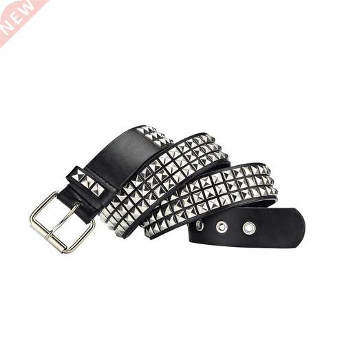 Women's Single Double or Rivet Grommet Belt, Punk Waist Belt