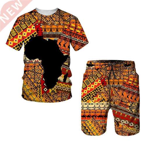 African Print Women's/Men's T-shirts Sets Africa Dashiki Men
