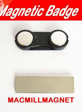 10pcs 2*12mm Wholesale Black Name Badge Magnets Metal Stron
