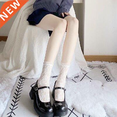 Lace Mid-tube Socks Short Socks Black Stockings Japanese JK