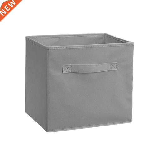 1Pc Folding Storage Box Solid Color Non-Woven Fabric Room
