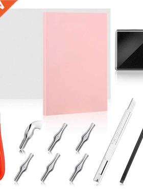 Rubber Stamp Making Kit Block Printing Tool Kit, Linoleum Cu