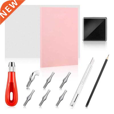 Rubber Stamp Making Kit Block Printing Tool Kit, Linoleum Cu