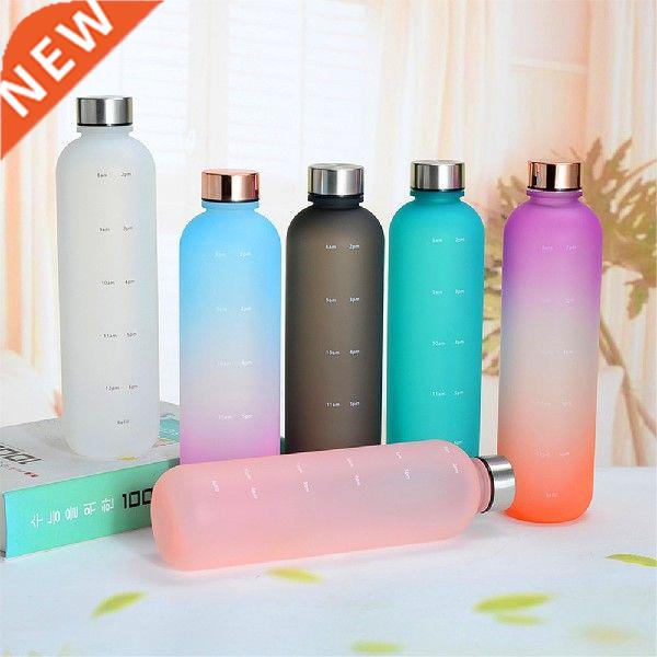 1L Lrge Cpcity Wter Bottle Outdoor Sports Frosted Wter