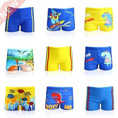 Baby Boy Swimming Trunks dinosaur fish Print Cartoon Bathing
