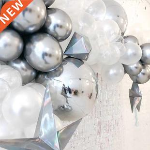 10pcs/lot 18nch fol balloons slver balloon heart s g