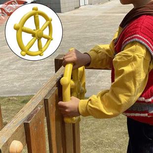 Pretend Pirate Ship Wheel for Swing Set Outdoor Playhouse