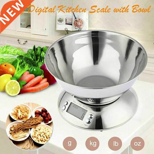 5kg/1g Stainless Steel Digital Kitchen Scale High Accuracy P
