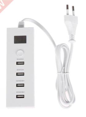 4 Ports Multifunction USB Charger Quick Charging Smart Plug