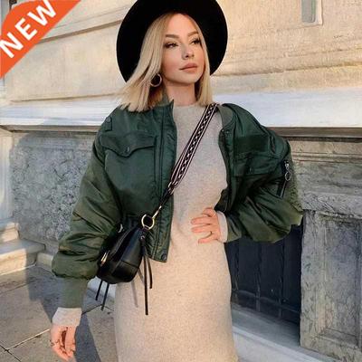 2020 stylish ly autumn winter za green short jackets women