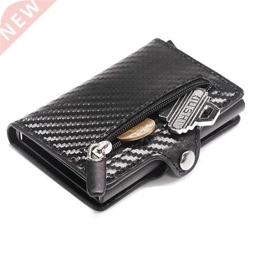 2021 RFID Card Holder with Organizer Coin ket Fashion Carbo