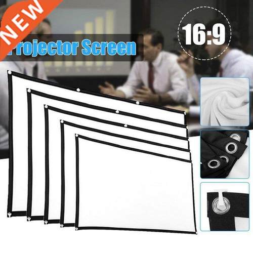 16:9 Projector Simple Curtain Home Outdoor KTV Office Portab