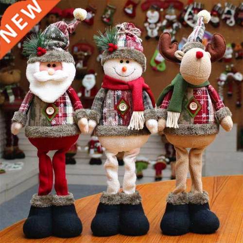 Christmas Doll Ornament Santa Claus Snowman Toy Decoration X