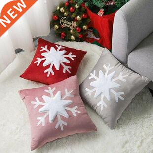 Christmas Hugging Cushion 45X45 Snowflake Velvet Hugging
