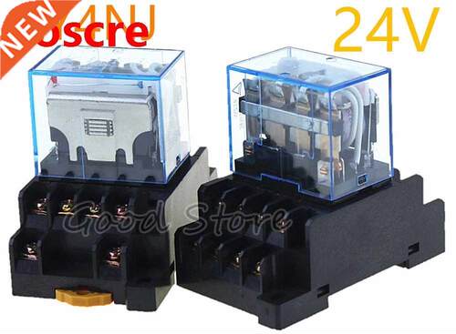 1Set LY4NJ HH64P DC AC 24V 14PIN 10A silver contact Power Re