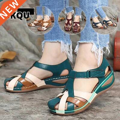 2022 Fshion Women Sndls Wterproo Sli On Round Femle Sli