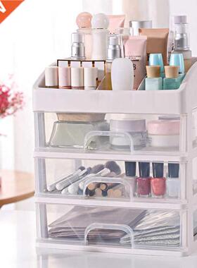 Cosmetic Makeup organizer plastic drawer beauty box nail des