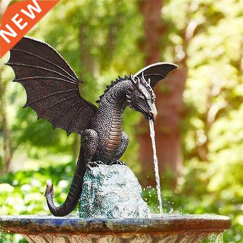 Garden Ornament Cartoon Dinosaur Shape Resin Statue