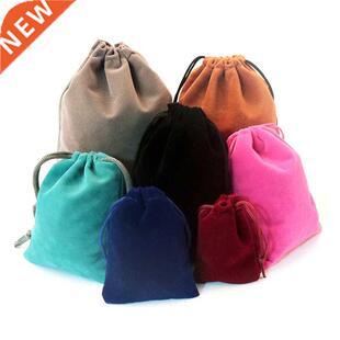 10pcs 2 Sizes Packing Drawstring Velvet Pouch Sachet Gift Ba
