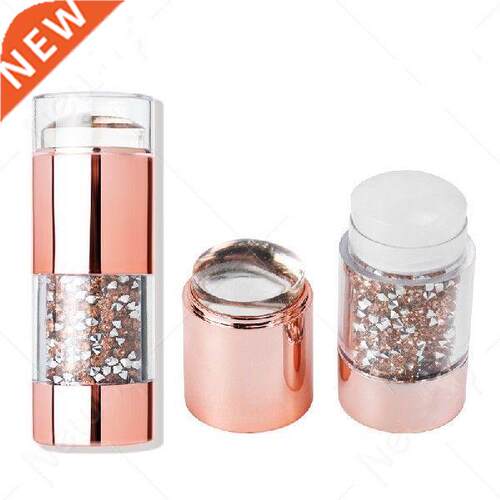 Silicone Double-end Crystal Handle Nail Stamper Plate