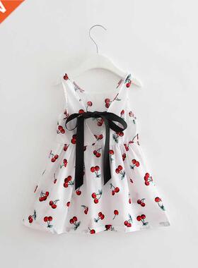 Todder Baby Girl Summer Dress Cherry Printed Tutu Girls Part