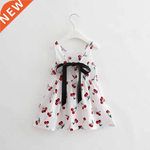 Todder Baby Girl Summer Dress Cherry Printed Tutu Girls Part