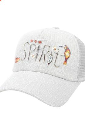 Fashion Tidbits Hat Embroidered Hat Letter Womens Mesh HatsP