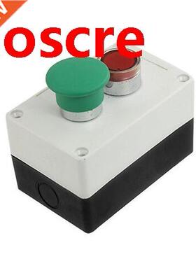 Red Indicator Light NC Momentary Flat Pushbutton Switch AC 2