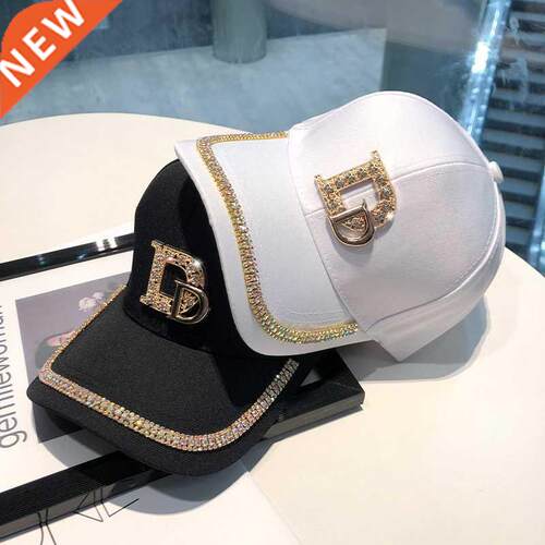 2022 Brand New Letter D Baseball Cap for Women Rhinestone nd
