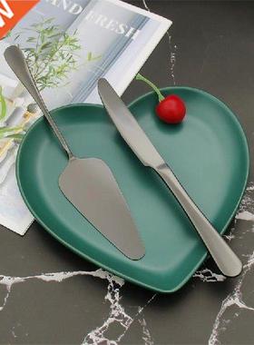 2pcs 9inch Small Wedding Cake Shovel Knife Set Rose Gold