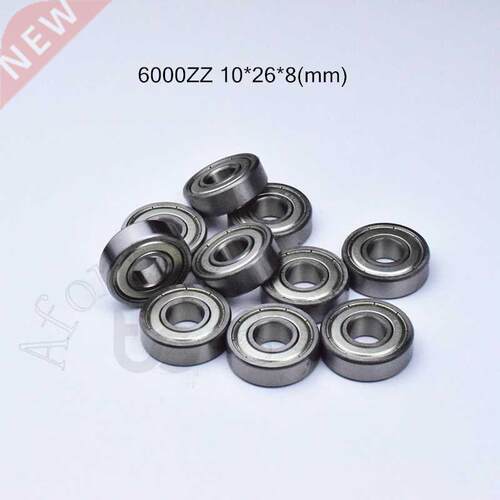 10pcs 6000ZZ 10*26*8(mm) chrome steel Metal Sealed High spe