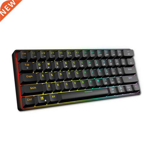 NEW GK61 Swappable 60% RGB Keyboard Customized Kit PCB Moun
