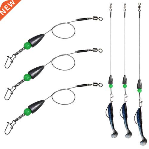 5pcs/lot Fishing Bullet Weight Carolina Ready Rig Stainless