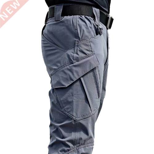 New Mens Tactical Pants Multiple Pocket Elasticity Military