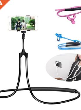 Mobile Phone Holder Hanging Neck Lazy Cellphone Mount Access