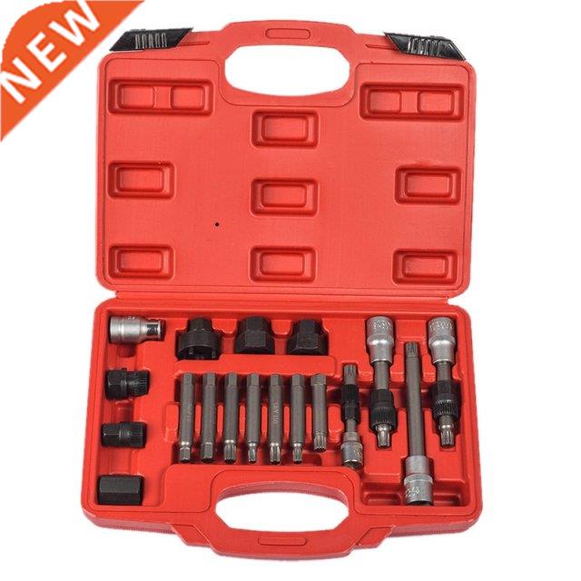 18Pcs Alternator Repair Tool of Alternator Freewheel Pulley