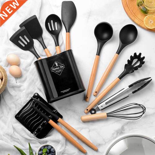 13PCS Silicone Kitchen Tools Cooking Sets Soup Spoon