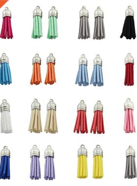 10pcs / Lot Suede Leather Tassel For Keychain Cellphone Stra