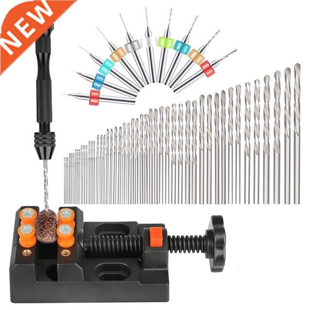 Hand Drill Bits Set 60 Pcs, Precision Hand Pin Vise Rotary T