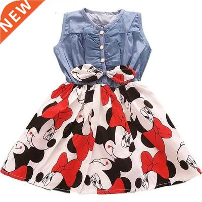 Grl Dress New Chldren's Clothng Summer New Cotton Beach M