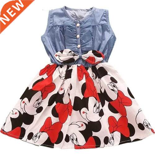 Grl Dress New Chldren's Clothng Summer New Cotton Beach M