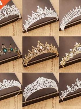 rendy woman Crystal Crowns Tiara Wedding Hair Accessories Cr