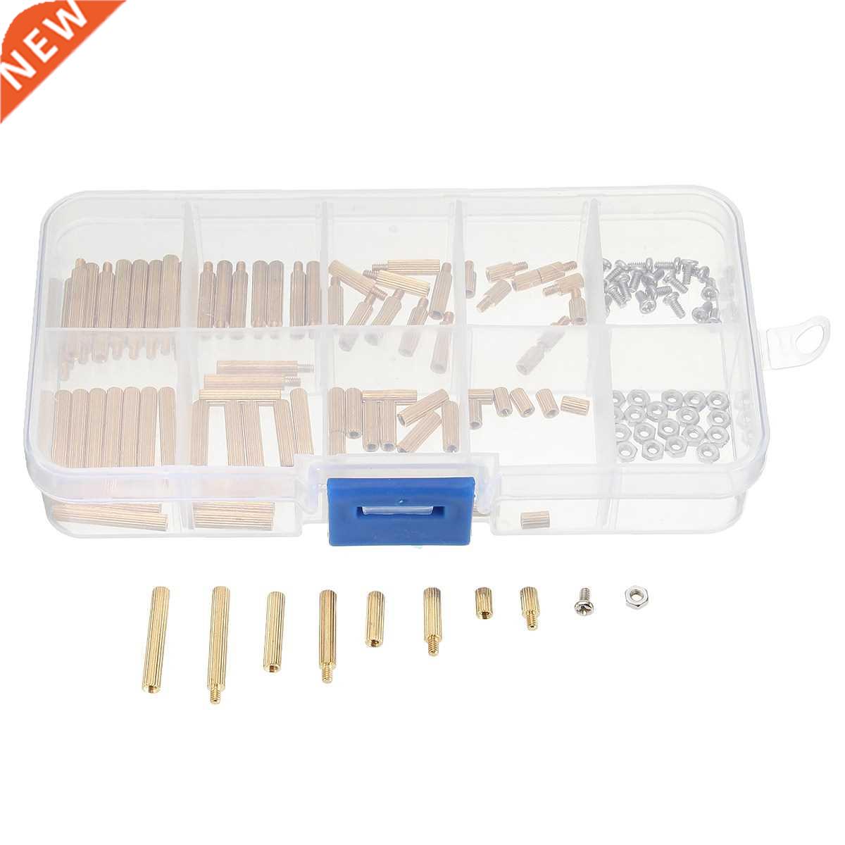 120Pcs M2BT2 M2 Brass Male Female Hex Screw Nut Round Thread