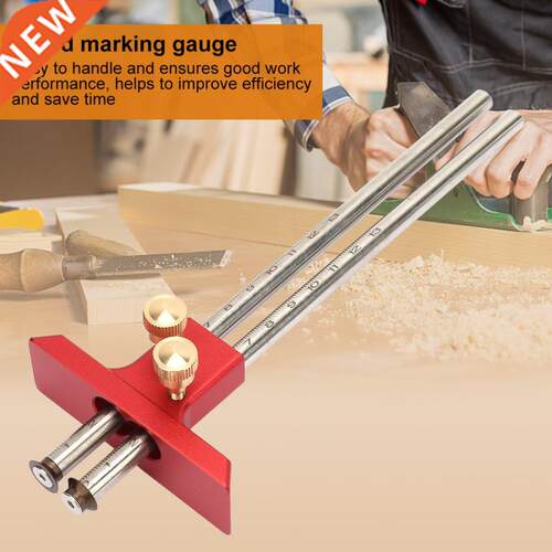 Stainless Steel Woodworking Double Head Scriber Ruler Markin
