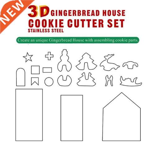18 X Gingerbread House Cake Decorating Molds Biscuit Cookie