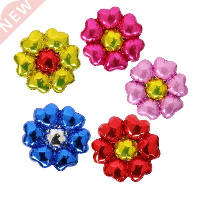 1pc 45*45cm Six art Petal Flower Foil Balloon lium Ballo