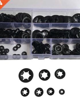 280pcs Tooth Starlock Push On Locking Washers Speed Clips Fa