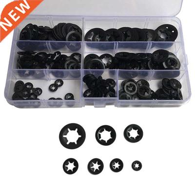 280pcs Tooth Starlock Push On Locking Washers Speed Clips Fa