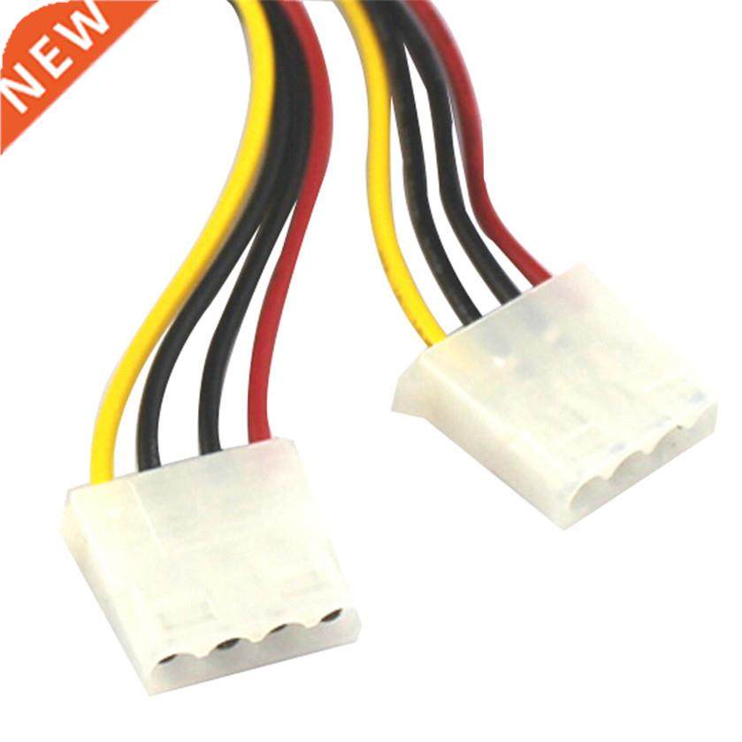 15 Pin SATA Male to 2 Female 4 Pin Molex Female IDE HDD Pow
