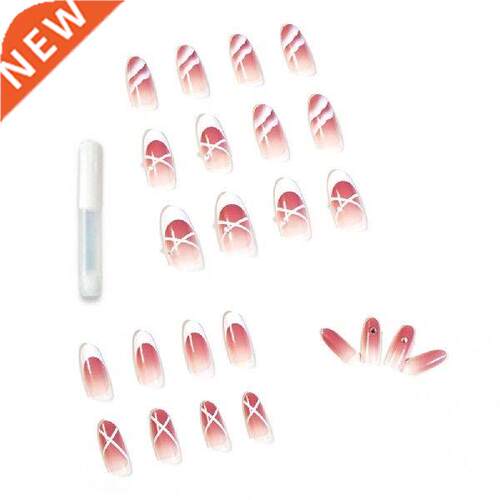 24Pcs/Set Press On Nail Polishing-Free Fake Nails Fake